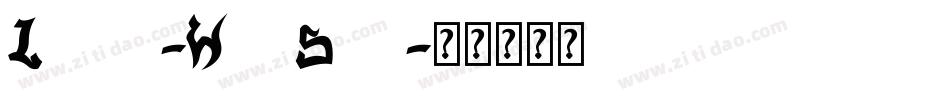 Lower-WestSide字体转换