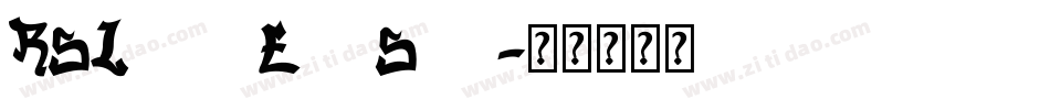 RSLowerEastSide字体转换