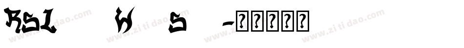 RSLowerWestSide字体转换