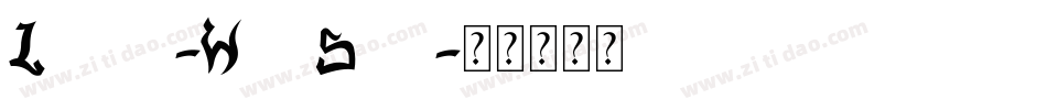 Lower-WestSide字体转换