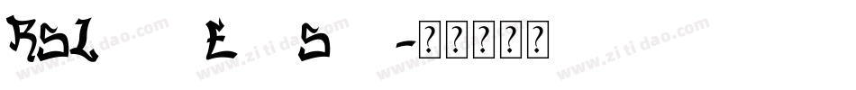 RSLowerEastSide字体转换