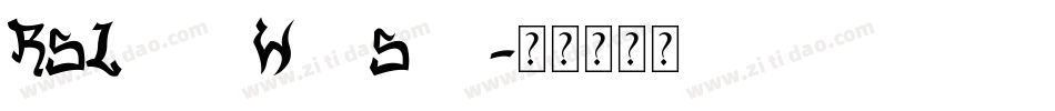 RSLowerWestSide字体转换