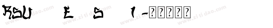 RSUpperEastSide(1)字体转换