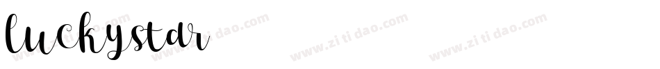 luckystar字体转换