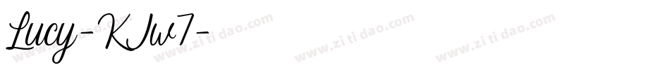 Lucy-KJw7字体转换