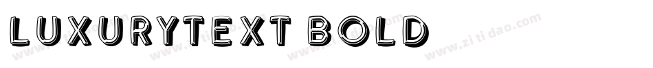 LuxuryText-Bold字体转换