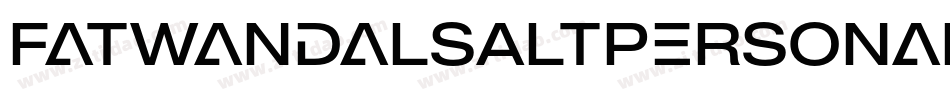 FatWandalsAltPersonalUse-6zVM字体转换