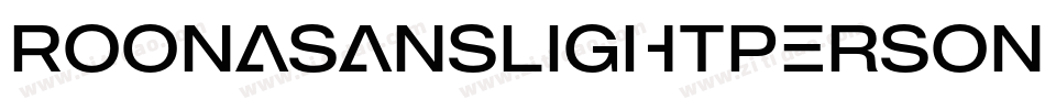 RoonaSansLightPersonalItalic-ByE3字体转换
