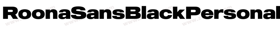 RoonaSansBlackPersonalItalic-Lz6n字体转换