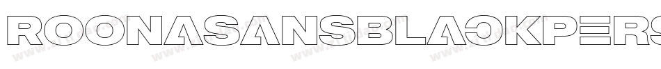 RoonaSansBlackPersonalItalic-Lz6n字体转换