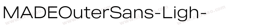 MADEOuterSans-Ligh字体转换