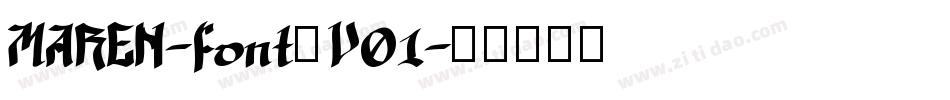MAREN-font_V01字体转换