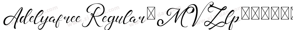 AdelyafreeRegular-MVZlp字体转换