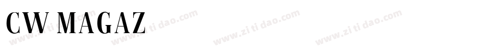 CW_MAGAZ字体转换