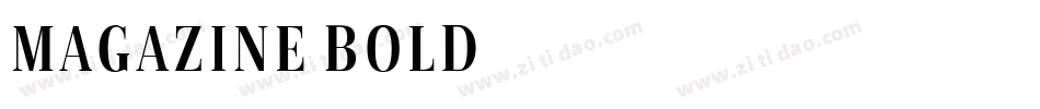 Magazine-Bold字体转换