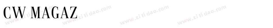 CW_MAGAZ字体转换