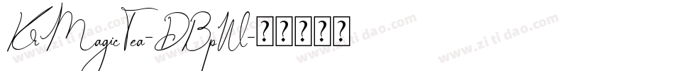 KrMagicTea-DBpW字体转换