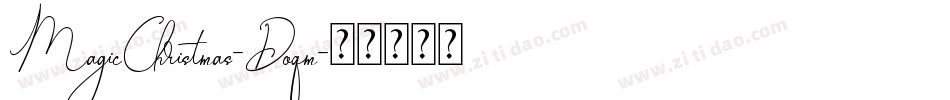 MagicChristmas-Doqm字体转换