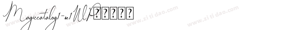 Magiccatalog1-m1WP字体转换