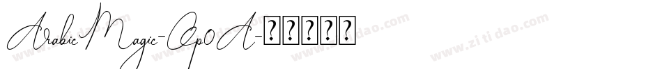 ArabicMagic-Op0A字体转换