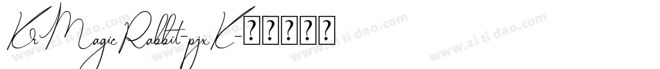 KrMagicRabbit-pjxK字体转换