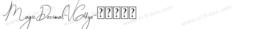 MagicDecimal-VG4ye字体转换