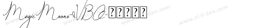 MagicMoons-rVBO字体转换
