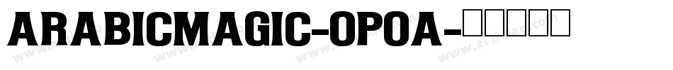 ArabicMagic-Op0A字体转换