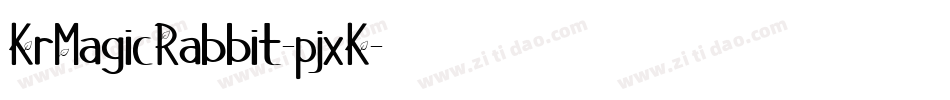 KrMagicRabbit-pjxK字体转换