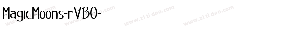 MagicMoons-rVBO字体转换