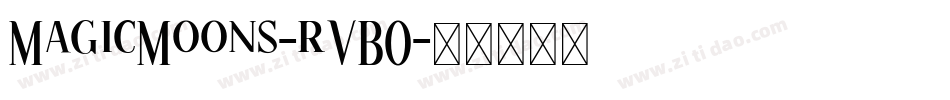 MagicMoons-rVBO字体转换