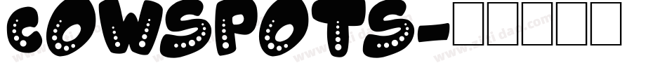 COWSPOTS字体转换