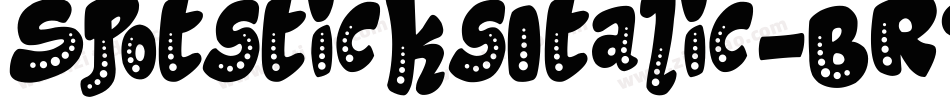 SpotsticksItalic-BRq8字体转换