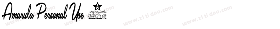 Amarula-Personal-Use-2字体转换