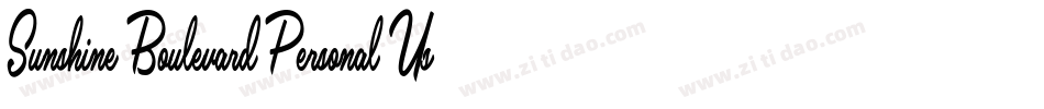 Sunshine-Boulevard-Personal-Use-2字体转换