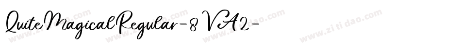 QuiteMagicalRegular-8VA2字体转换