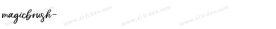 magicbrush字体转换