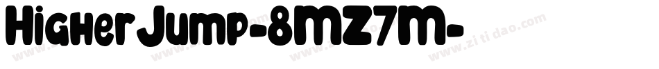 HigherJump-8MZ7M字体转换