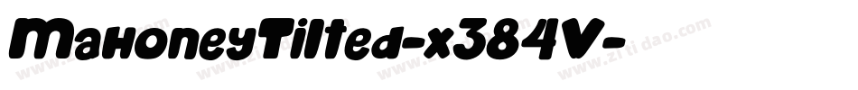 MahoneyTilted-x384V字体转换