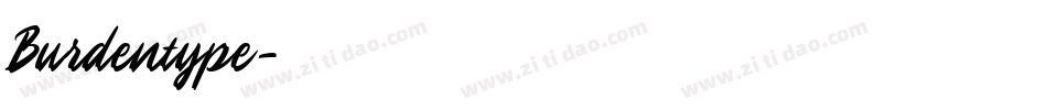 Burdentype字体转换