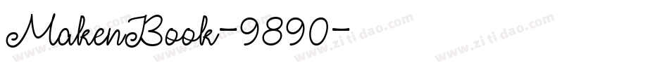 MakenBook-9890字体转换