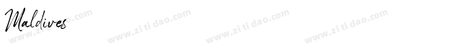 Maldives字体转换