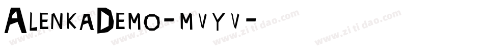 AlenkaDemo-mvyv字体转换