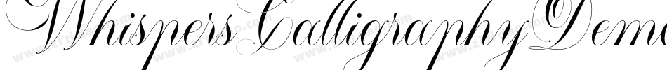 WhispersCalligraphyDemoEssentialBold-8AMZ字体转换