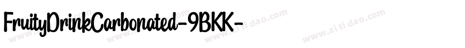 FruityDrinkCarbonated-9BKK字体转换