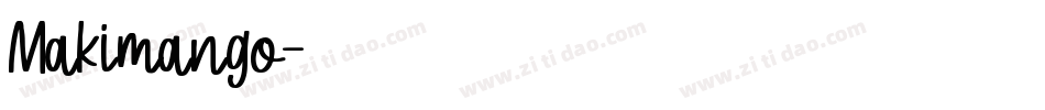 Makimango字体转换