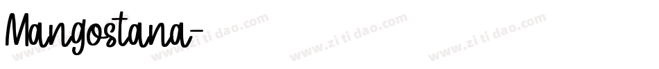 Mangostana字体转换