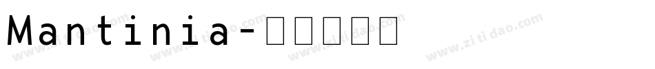 Mantinia字体转换
