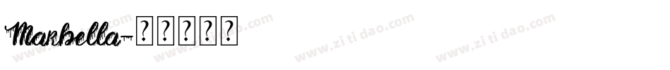Marbella字体转换