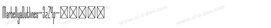 MarbellyaOutlines-3zZ4p字体转换